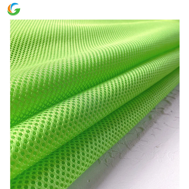 Golden Supply Stocks 70D Polyester Spandex Elastic Powernet Stretch Power 3D Mesh Fabric for Mattress Shoes