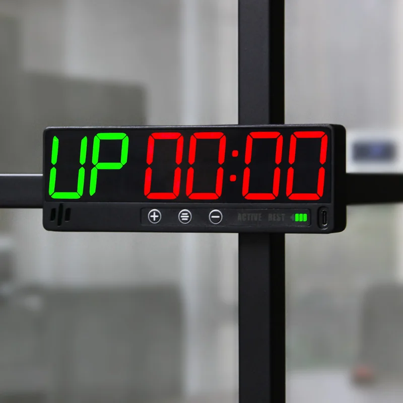 CHEETIE CP50 Upgraded Home Gym LED 6 Digits Auto Repeat Timer Magnetic Crossfit Timer With Multiple Intervals