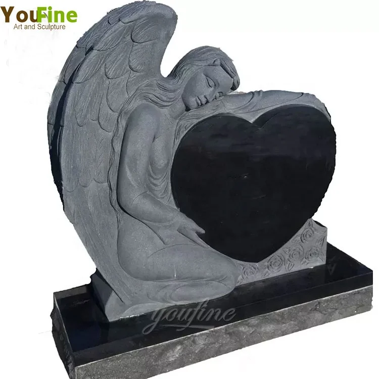 High Quality Granite baby Tombstone Design With Tiger For Sale
