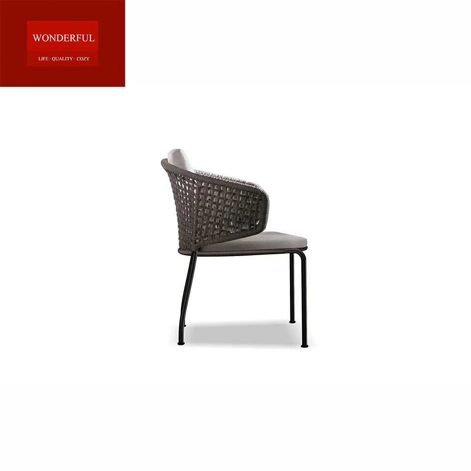 Wholesale Best Sales Outdoor Rope Wood Sofa Set Furniture Modern For Restaurant