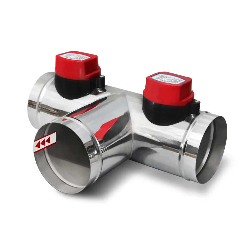 Stainless steel round silica gel seal electric three ventilation valve pipeline Y T type check valve