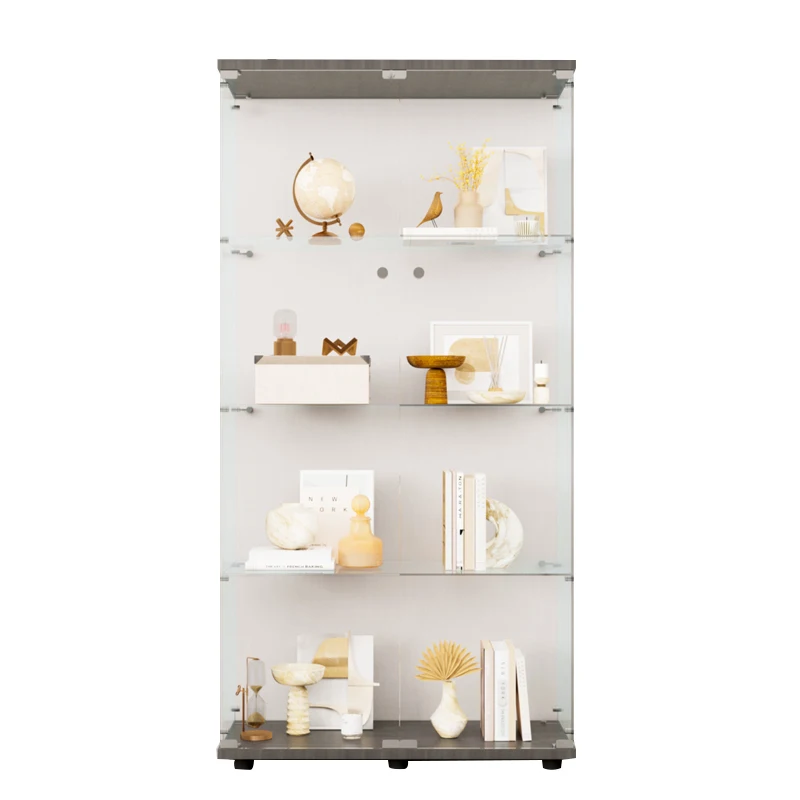 Flying Factory Supply Glasses Cosmetic Show Case Keychain Jewellery Used Glass Glasses Cake Makeup Earrings Display Stand