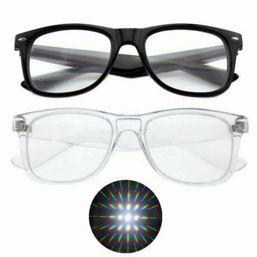 Diffraction Glasses - 3D Prism Rainbow Effect - Great Edm, Concert, and Rave Accessory