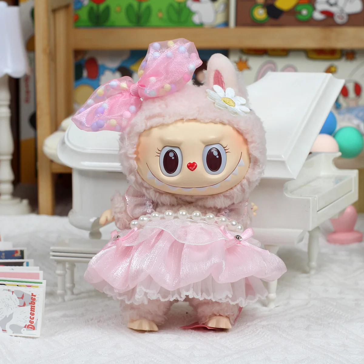 Only Clothes Wholesale Labubu Baby Clothes Vinyl Blind Box Pendant Doll Clothes