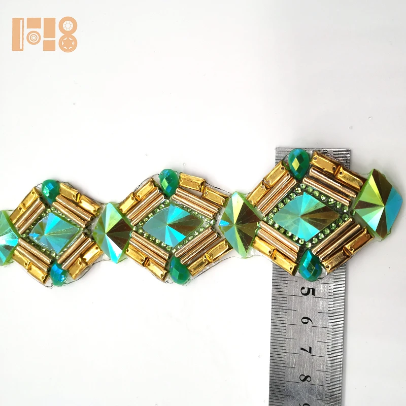 Rhinestone Hotfix Iron-On Clothing Decoration Gemstone Trim for customized carnival couture accessories