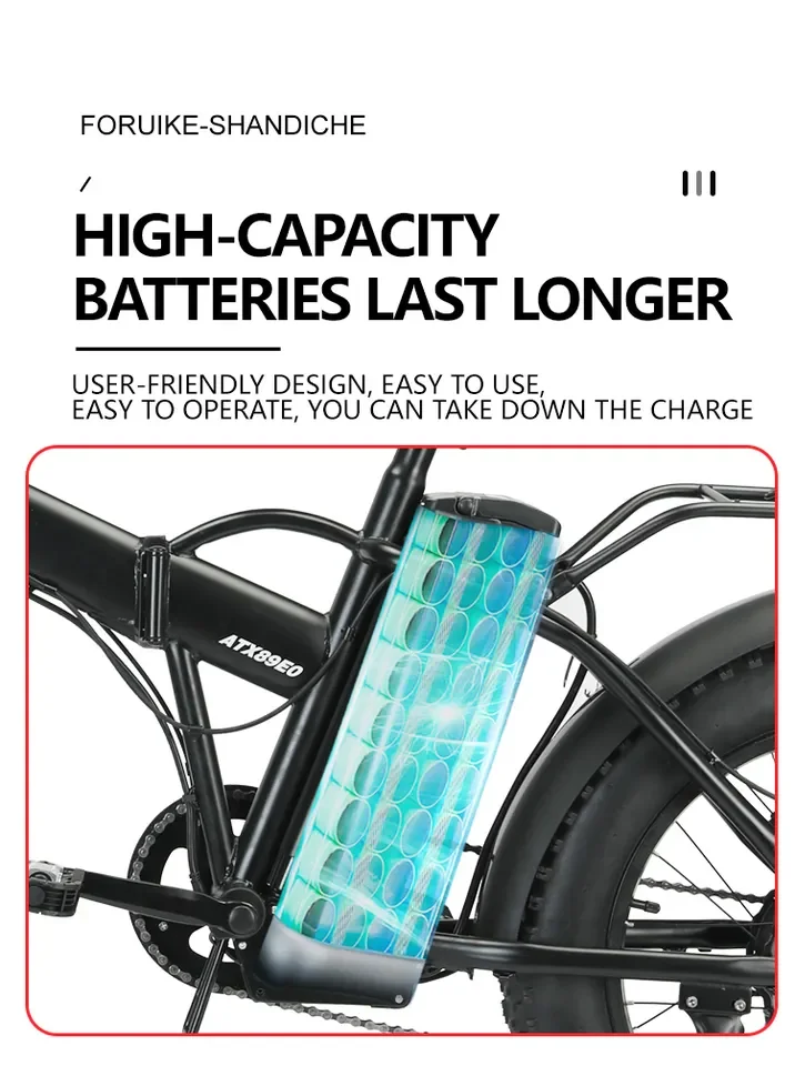 48v10ah manufacturers direct sales of 20-inch electric folding electric bicycle fat tires electric bicycles for adults