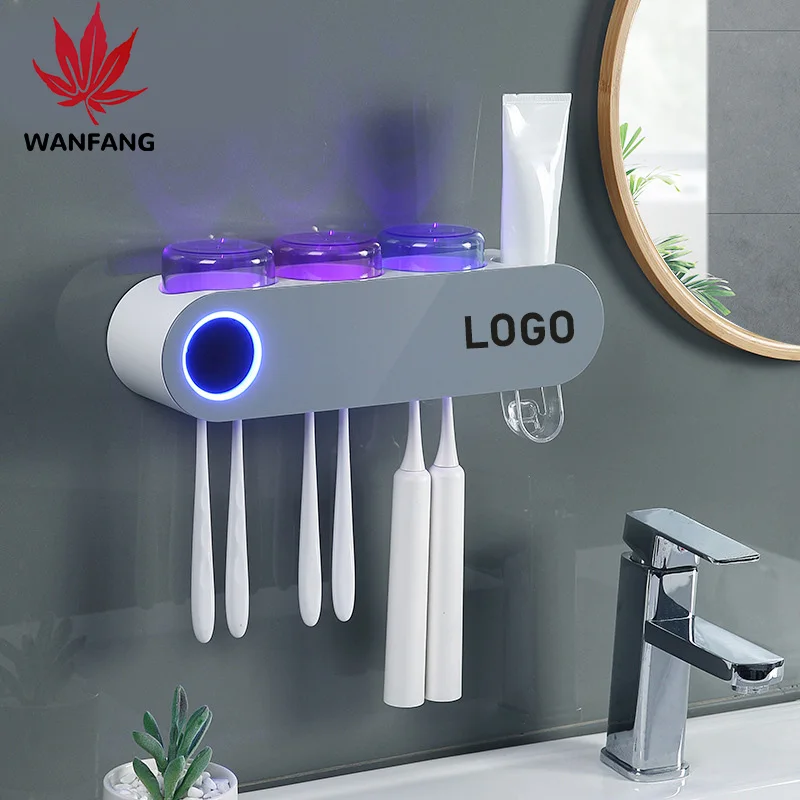 WF Multifunction Portable Uvc Brush Sterilizer Toothbrush Holder Sanitizer Family Toothbrush Sterilizer for Five People