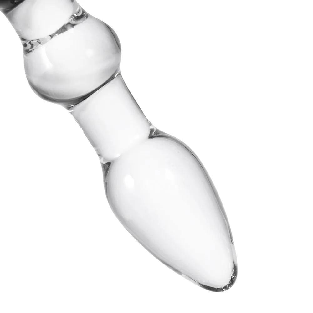 Women Sex Toy Masturbation Gun Shaped Crystal Glass Dildo