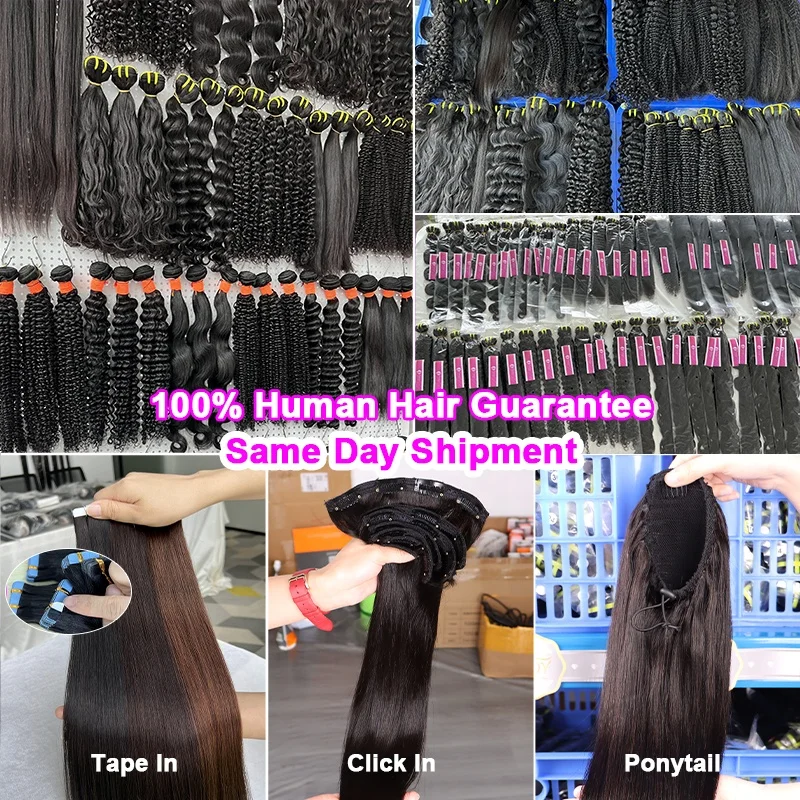 Yiwigs Wholesale Cuticle Aligned Unprocessed Bulk Virgin Indian Human Hair Extensions Vendors Kinky Curly Bundles