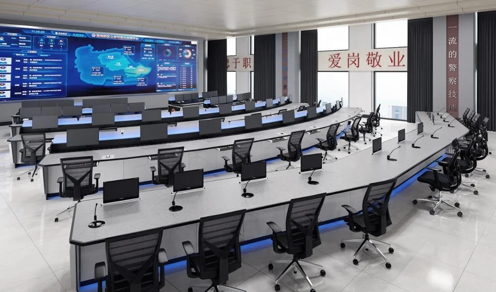 kesino integrated intelligent console ergonomic command center furniture Air Traffic Control System Control Table Factory