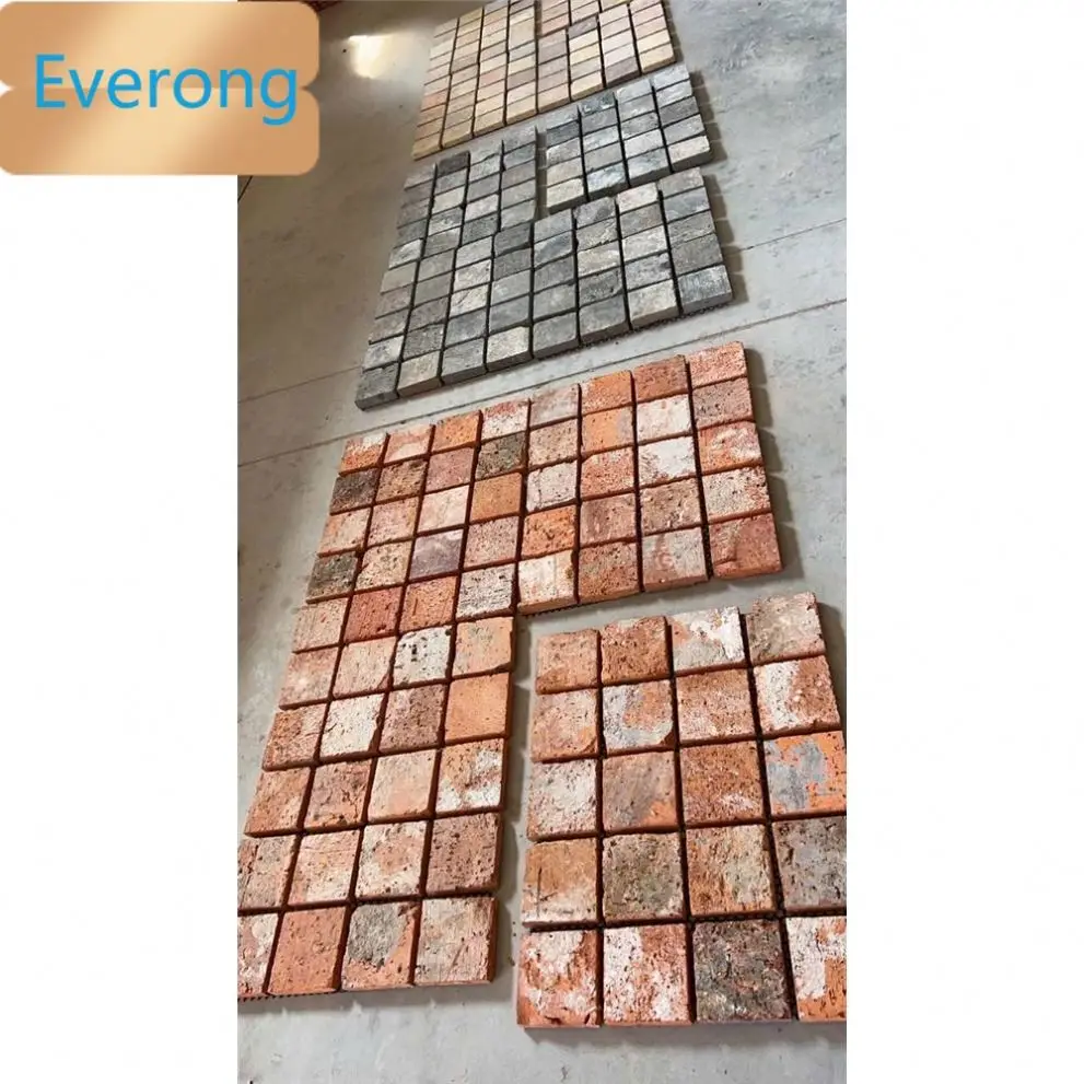 Популярные восстановленные старые кирпичи квадратной формы мозаичные плитки красные глиняные