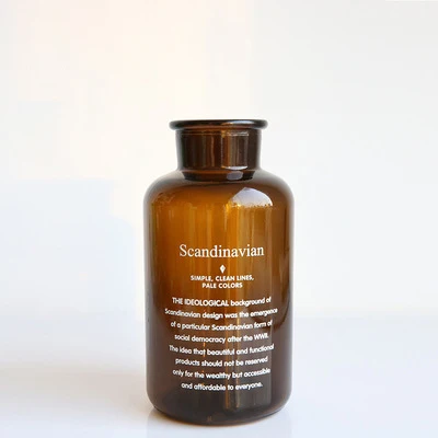 Modern Clear Flower Glass Vase for Home Decor