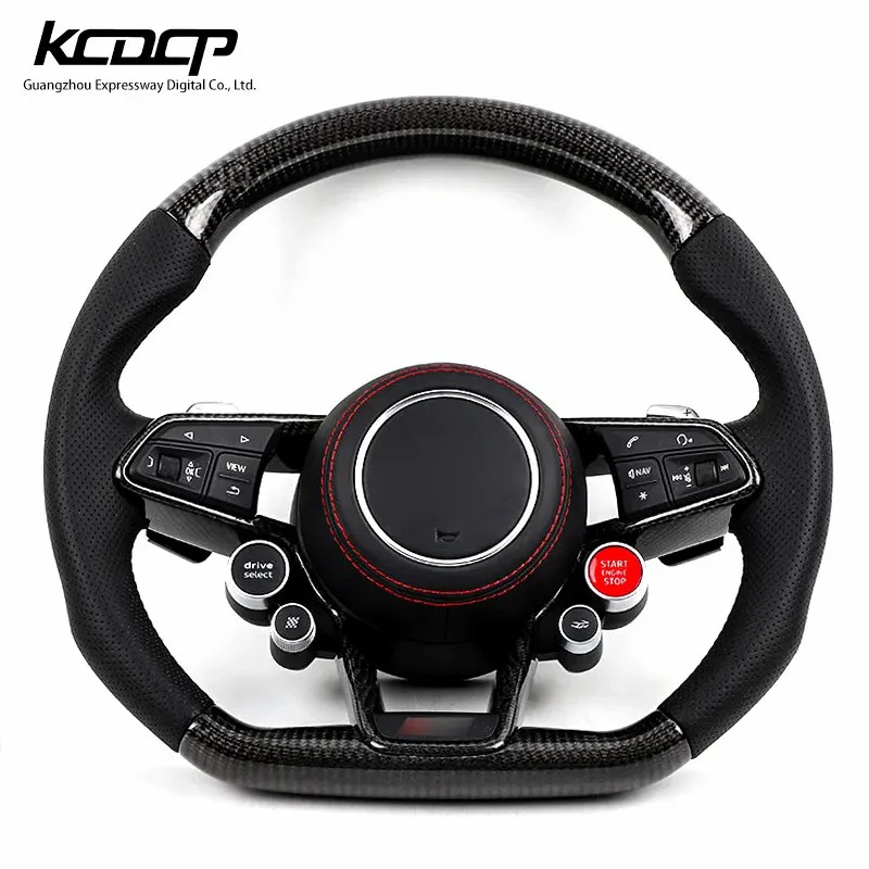 Custom Alcantara carbon fiber steering wheel For Audi TTS R8 TTRS TT racing wheel convertible