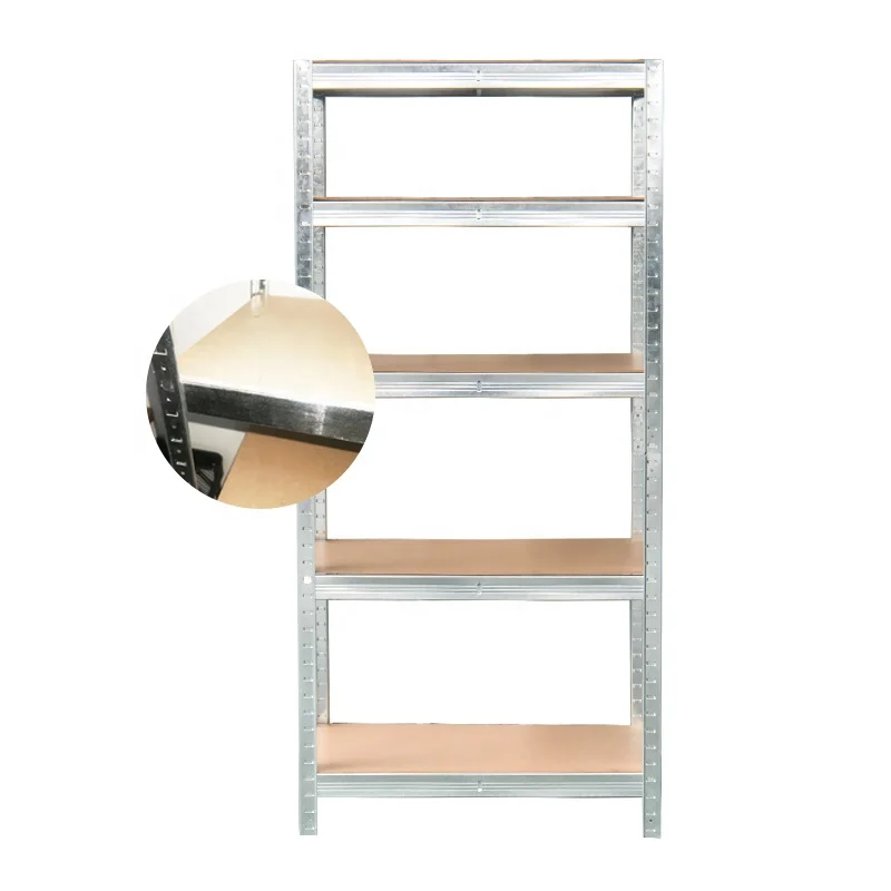 4-tier metal Boltless rack 175 kg load capacity galvanised warehouse Boltless rack steel shelving storage shelves unit