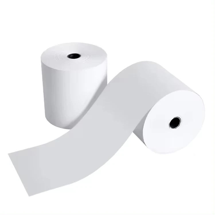 Single Layer 80 X 70mm Thermal Paper Roll Pos Receipt Till Cash Register Printed for POS ATM machine