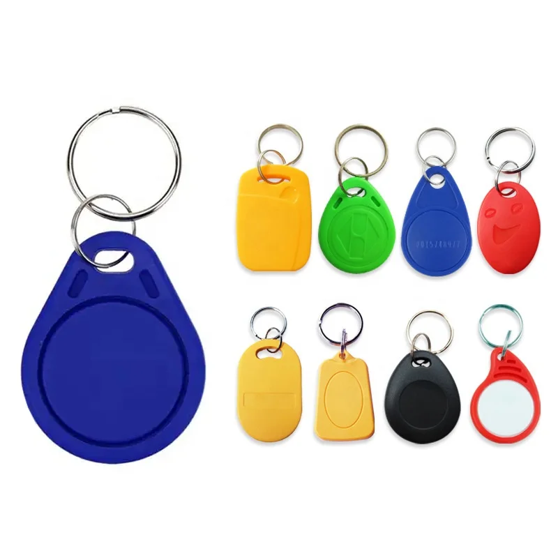 Wholesale Custom Logo Rewritable RFID Key Fob T5577 125khz Key Chain ABS Key Fob RFID Keycard