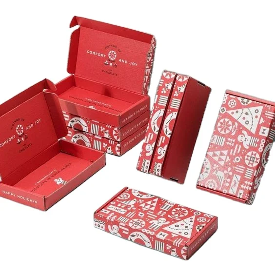 25 Pcs Small Mailing Boxes with Custom Logo design Corrugated Shipping Box Black Ship Box for Gifts Small Business