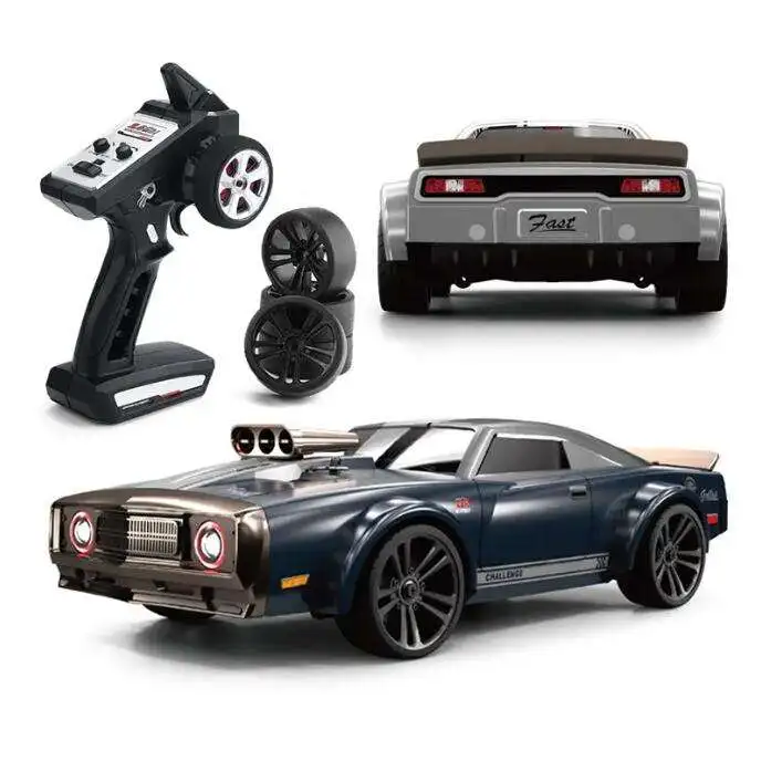 35KM/H RC Car 4WD Muscle Car With LED Light 1:16 High Speed Drifting Rc Drift Car