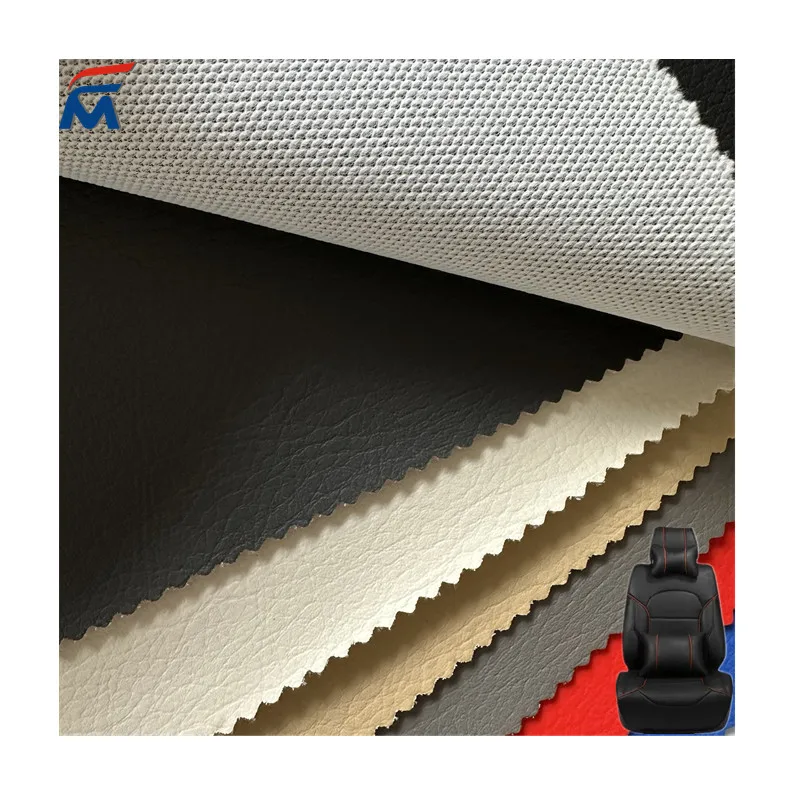 wholesale Cheap Faux pvc leather fabrics furniture vinyl leather roll for Automotive interior/upholstery sofa chair car seat