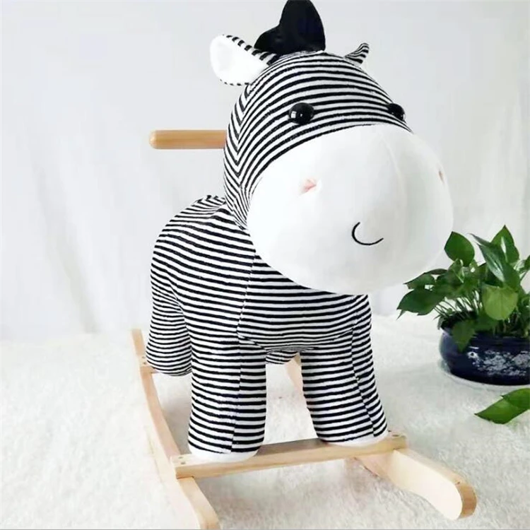 Newborn Indonesia Child Life Size Wooden Rocking Horse For Sale