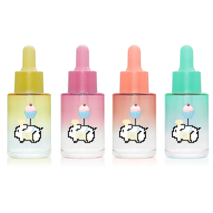 new design custom logo luxury bule lotion cream glass bottle with spray pump cosmetics bottles manufacture