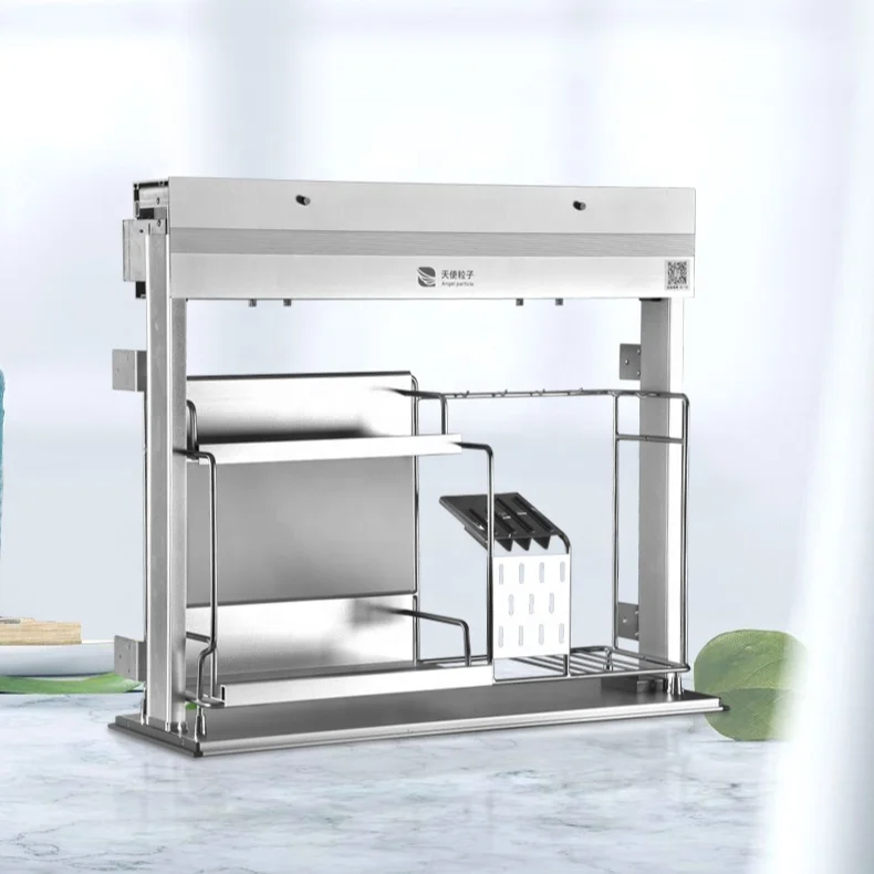 Classification And Arrangement Of Kitchen Utensils Internal Storage Rack Of Cabinet