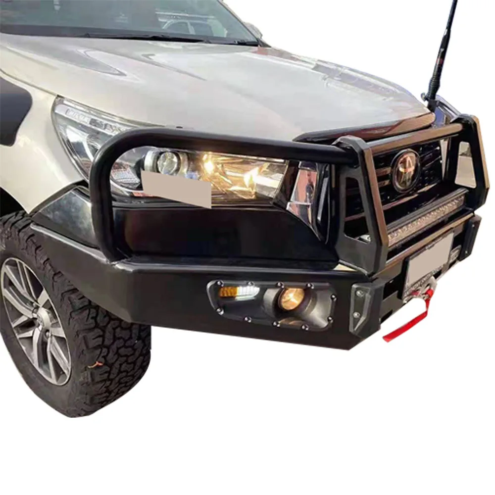 Off Road Accessories Hilux Front Car Parts Bumper Brackets Bull Bar Car Guard Protector Bumpers for Toyota