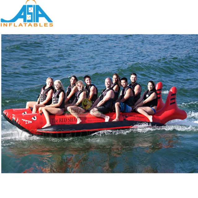 Inflatable Shark Boat Banana Boat Towable Water Ski Tube