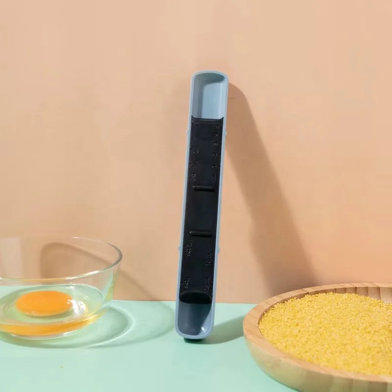 Adjustable spoon Kitchen baking tools measuring spoon with gram control coffee salt scale plastic spoon