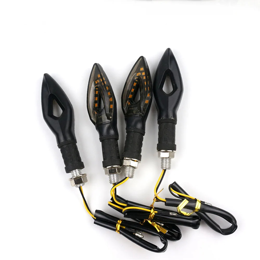 Universal Motorbike Flicker Light Led Motorcycle Indicators Flowing Turn Signal For BENELLI KT BMW YAMAHA KAWASAKI APRILIA SUZUK