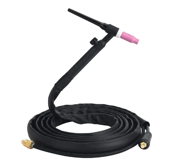 Горелка для сварки вольфрамовым электродом с воздушным охлаждением аргоновой факел 150A TIG WP-17 клапаном 10-25 штепсельной вилки.