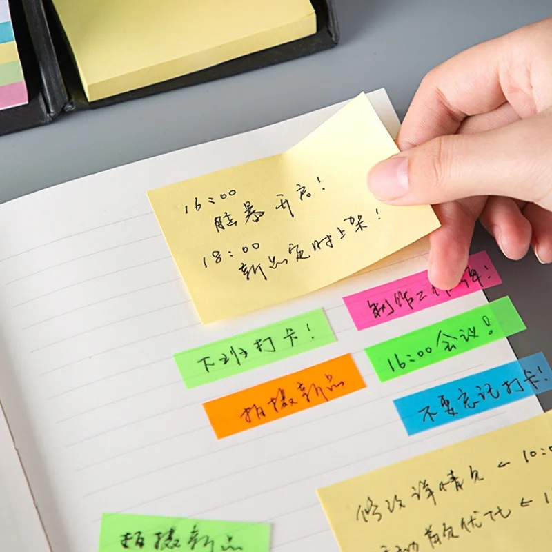 Desktop Office Use Self Adhesive Sticker Reminder Notes Foldable Square Cube Paper Sticky Note Custom