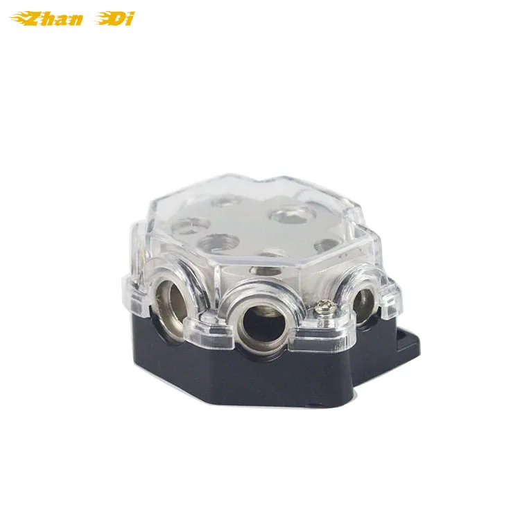 distribution block 2*0GA IN-4*4GA+2*8GA OUT Camper Car Audio Distribution Fuse Block with Ground Mini ANL Fuse Box Distribution