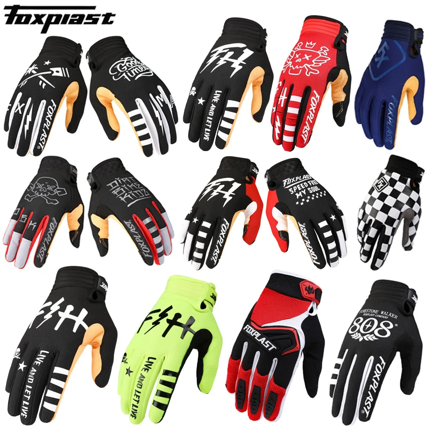 Перчатки Foxplast для мотокросса, для езды по бездорожью, MX MTB DH Dirtbike, внедорожный скутер, горные гонки, спортивные перчатки для верховой езды