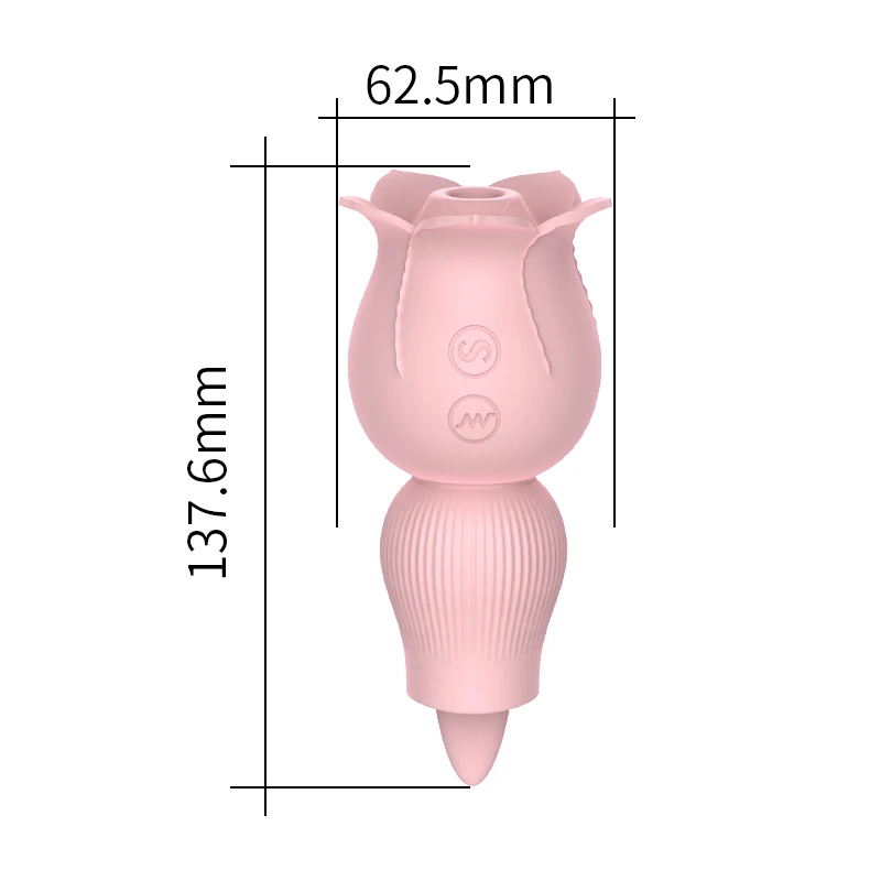 Rose Vibrator Clitoral Stimulator Vagina Nipple Sucking Licking Sucker Massager Rose Vibrator Sex Toys For Women