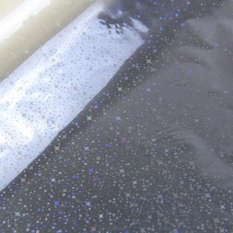 Wholesale surface protective film star pattern holographic high gloss lamination film