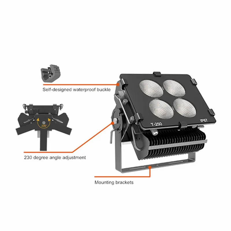 All IP67 Outdoor Light Lamps Reflector 15 degree 30 degree 60 degree  LED Reflector COB flood light 100W 200W 300W