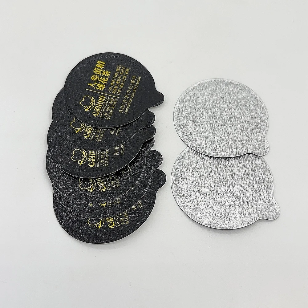 Fantasy Factory Custom Disposable Yogurt Bowl Coffee Capsule Die Cut Sealing Lids Aluminum Foil Sealing Film Cover