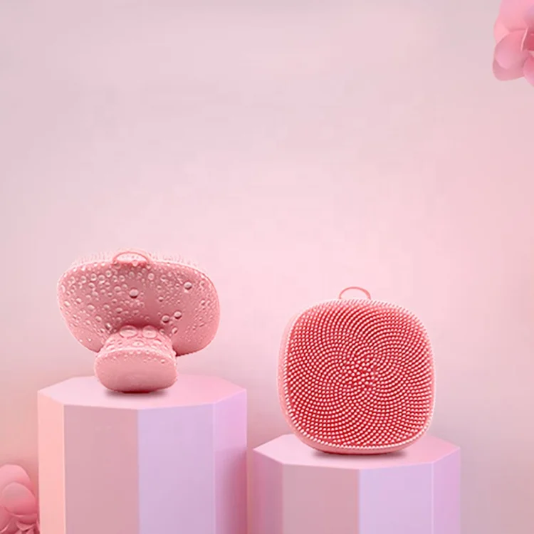 Hot Selling High Quality Soft Food Grade Silicone Face Brush Petal Texture Small And Convenient Face Brush