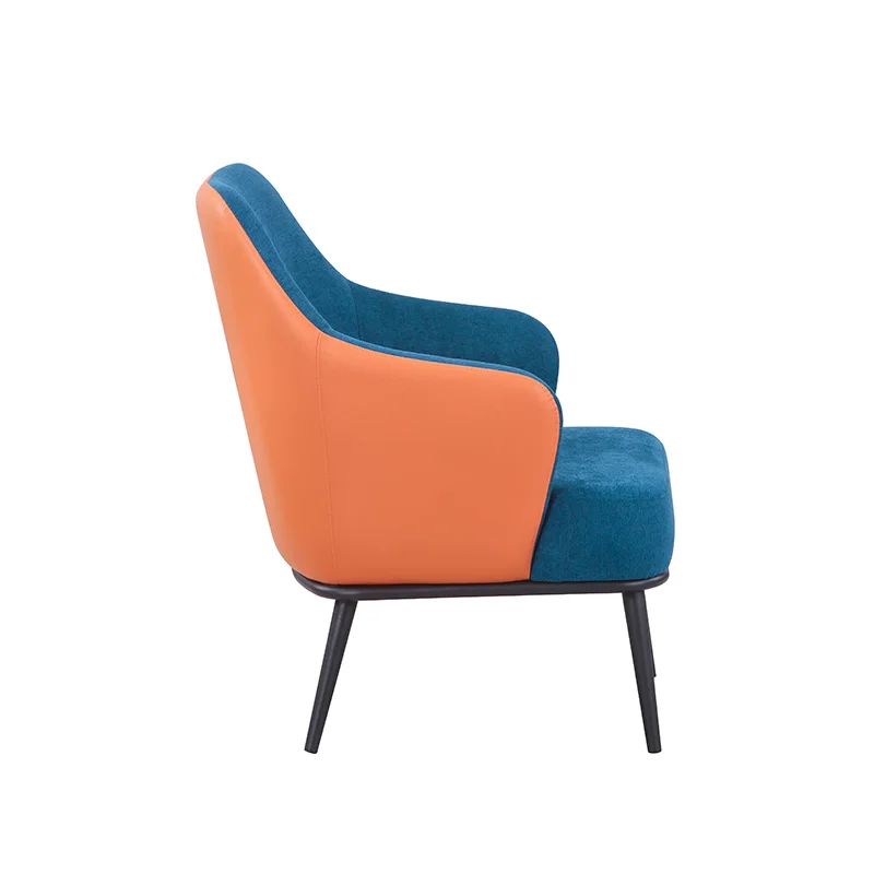 2021new arrival Living Room Furniture modern simplicity sofa Fabric+PU single sofa Leisure sofa