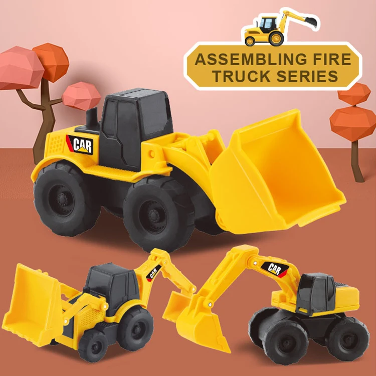 Diecast Truck Toy Model Car Mini Concrete Truck Construction Car Toys for Kids Plastic Unisex Slide Yellow HG Toys Accepted 331