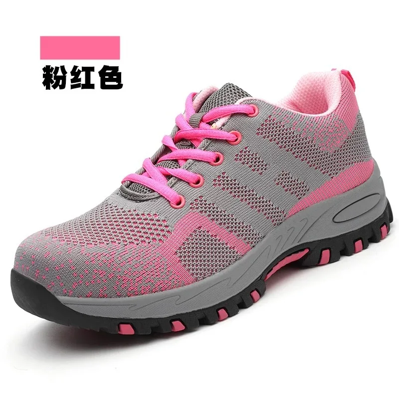 Wholesale Breathable Waterproof Slip-Resistant Anti Slip Oil Resistant Fashionable Outdoor Protective Safety Shoes for Women