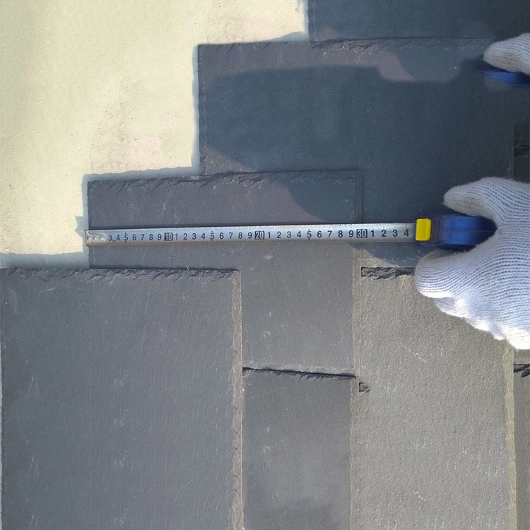 Slate Roofing Tiles Materials Sheet Charcoal Grey Split Face Stone Roof Slates Black Slate Roof Shingles