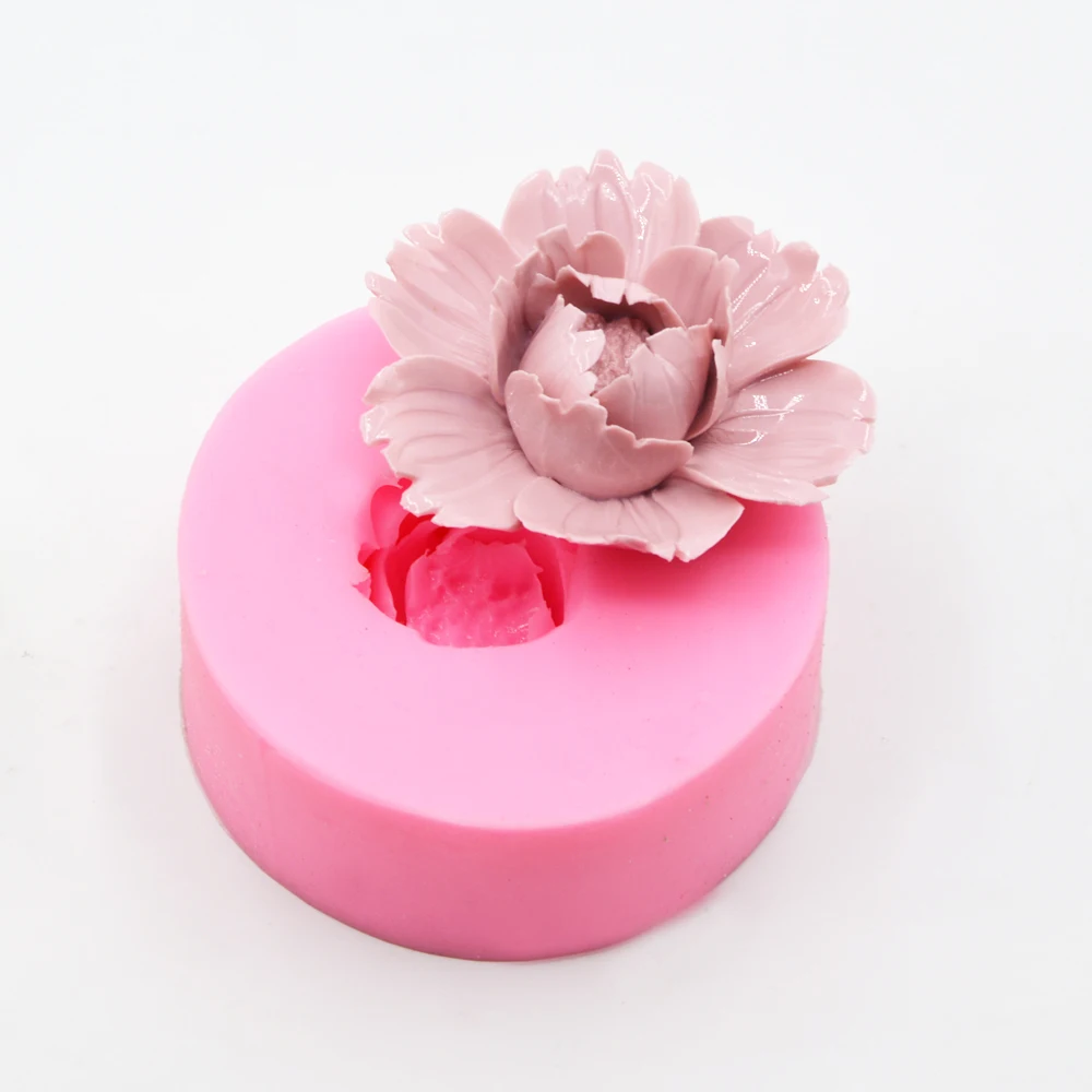 Маленькие Пионовые цветы, «сделай сам», инструменты для выпечки, формы для украшения тортов, шоколада, мыло ручной работы, желе, силиконовые формы