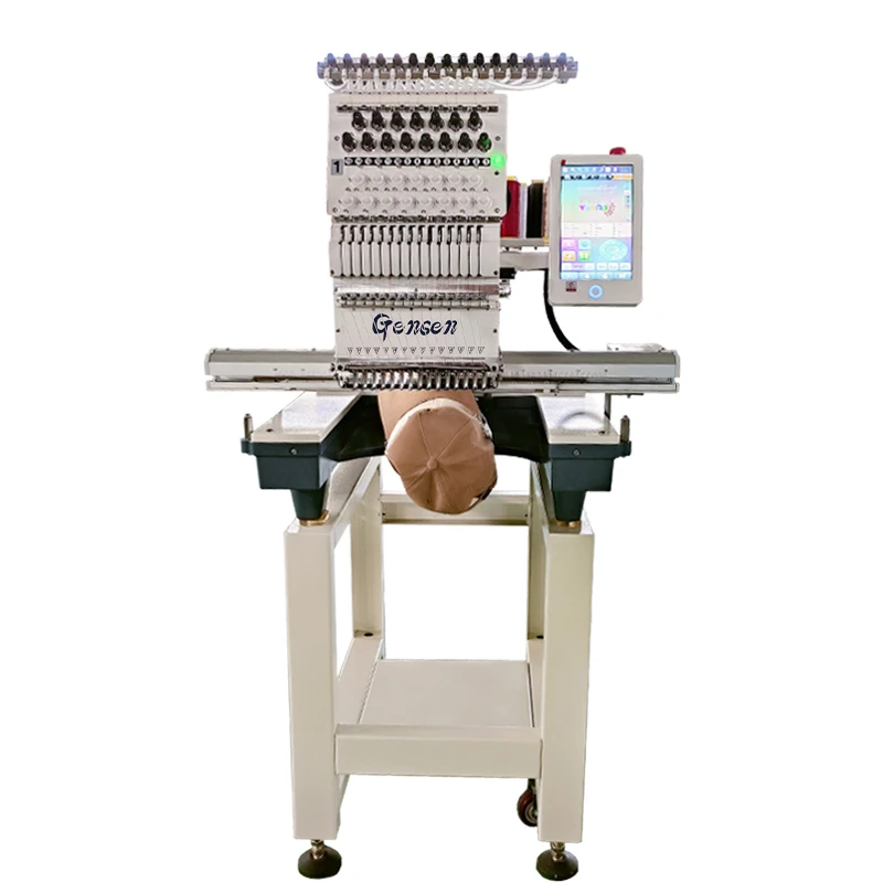 Factory Cheap Single Head Shirt Cap 3D logo Sewing Machinery Industrial Embroidery Machines One Computerized Price