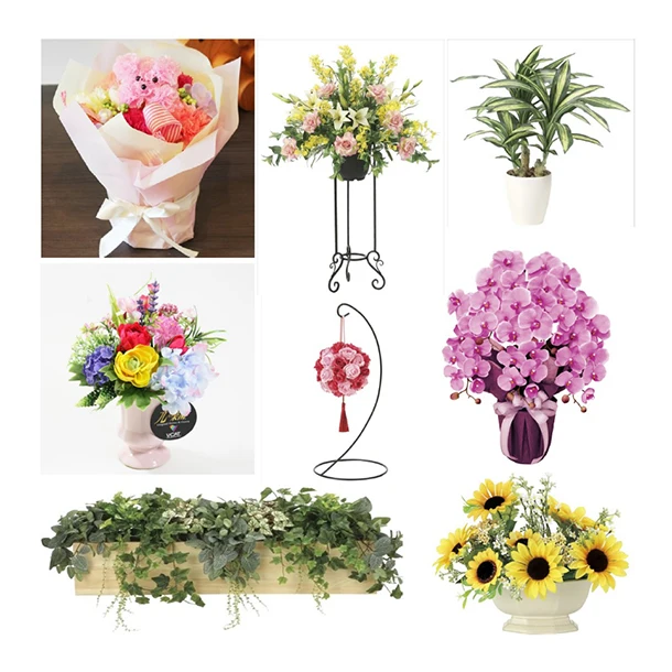 Japan Highly popular plastic pressed flower tabletop ornament