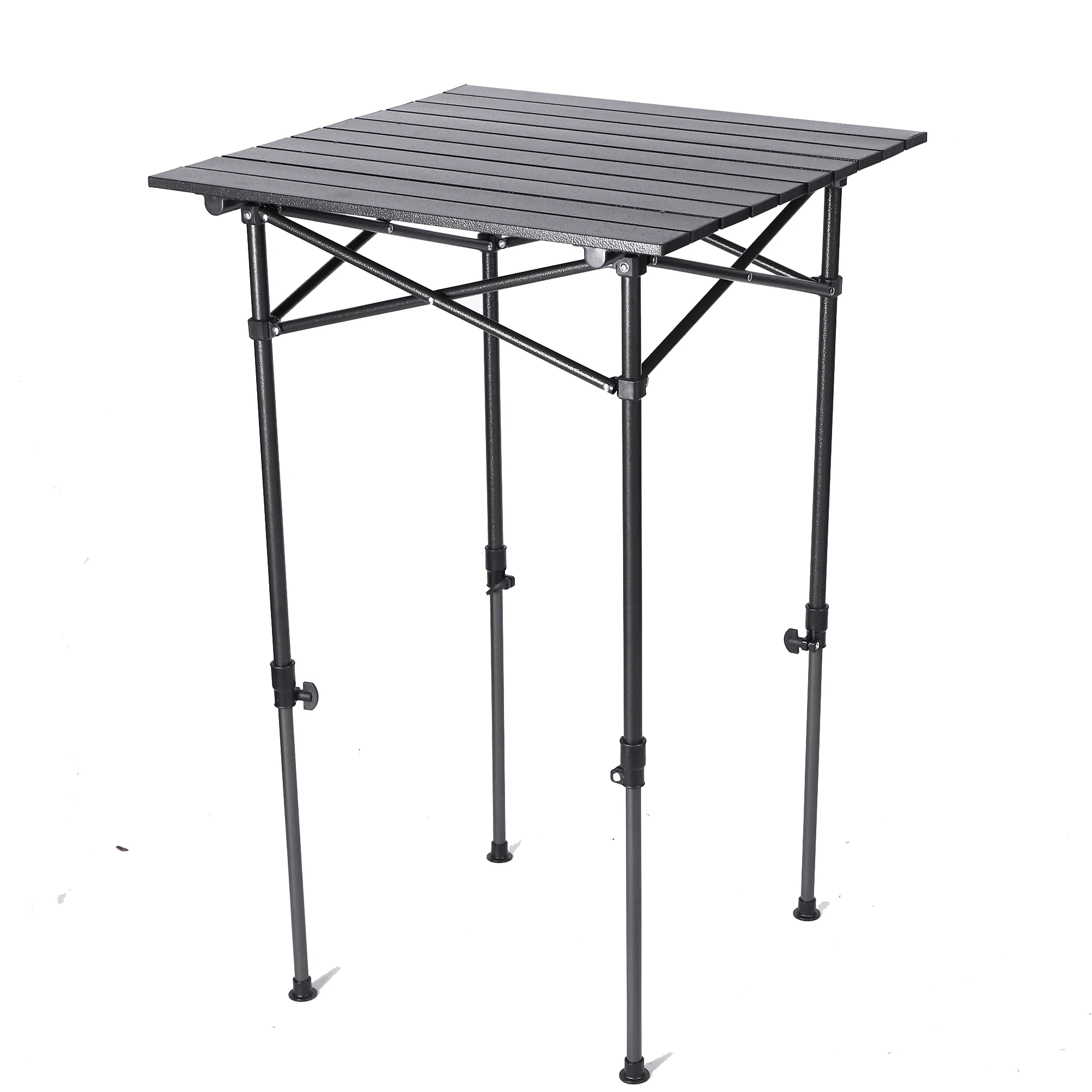
Mini black iron table baking paint ultra light omelet portable picnic camping garden outdoor folding aluminum table square heigh 