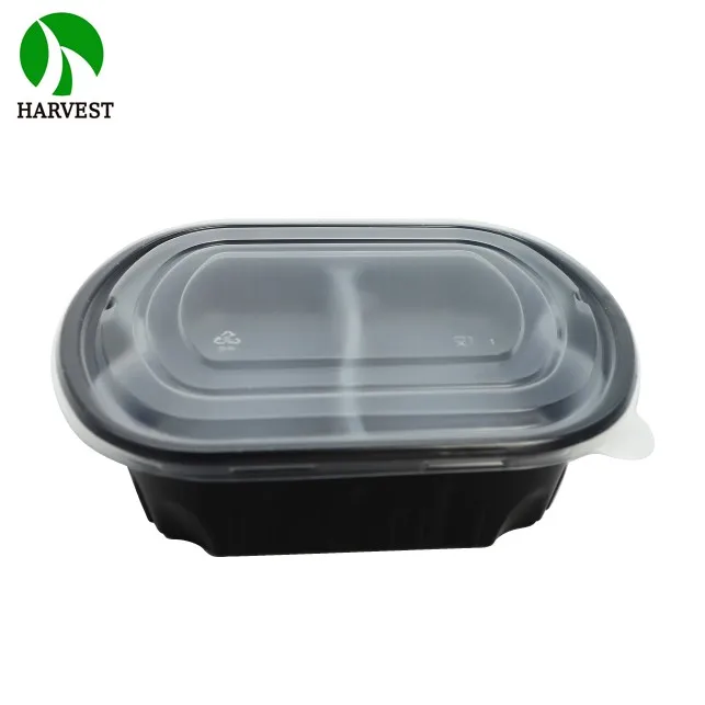 Wholesale Microwavable Disposable Plastic Double Layer Hot Pot Noodle Safe Food Box