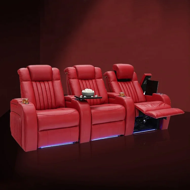 luxury electric cinema seat leather recliner home cinema chair theater seat