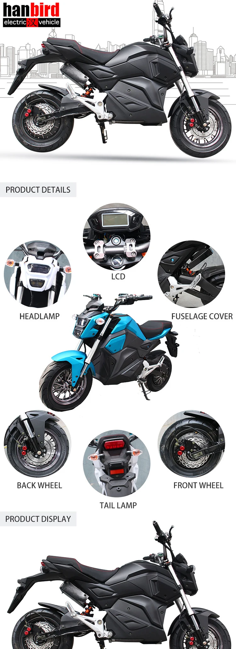 Фирменная Новинка 12 дюймов 72V2000W/3000W/5000W электрический двигатель для взрослых с большими колесами мощный мотоцикл